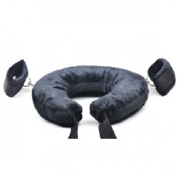 Sex Position Enhancer with Faux Fur Cuffs